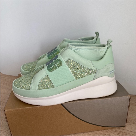Ugg Neutra Chunky Glitter Platform Sneaker “Mint”- SZ 10 - Picture 5 of 11
